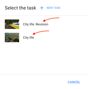 Choose task